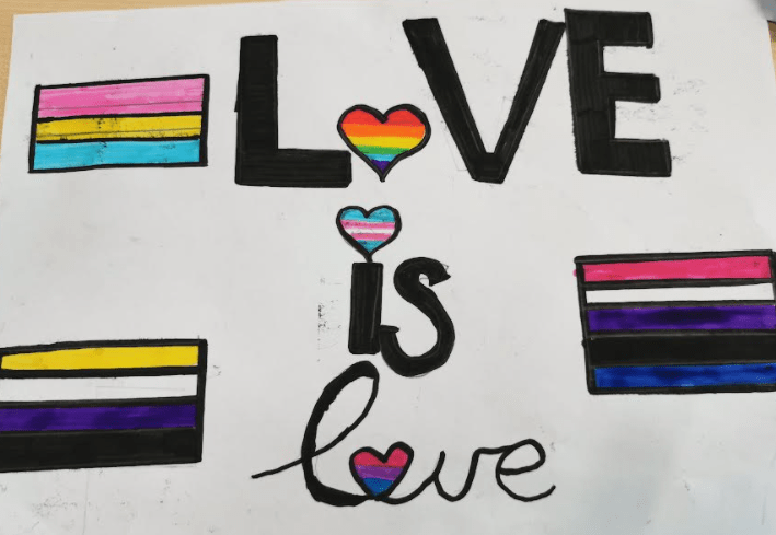 Pride Graffiti – Molly @ Rāwhiti School